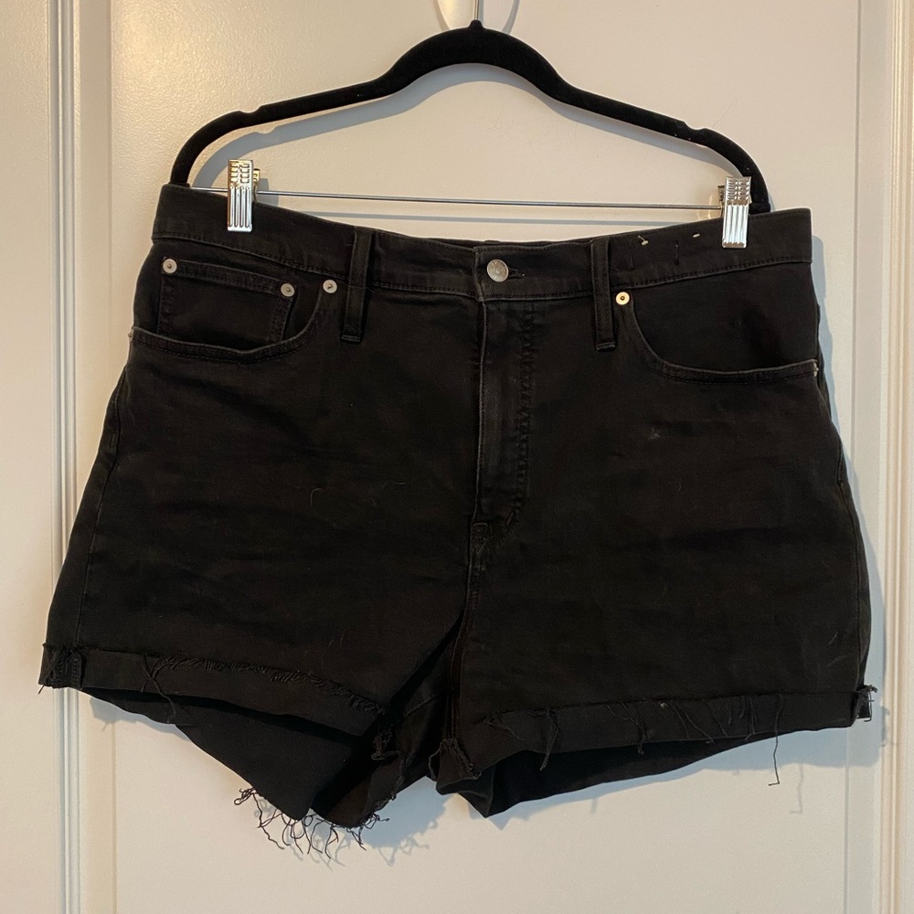 Madewell high-rise denim shorts